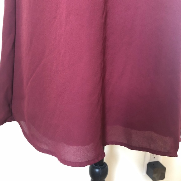 ❌SOLD❌🎀 Pink Rose Maroon Dress🎀 - Picture 7 of 7